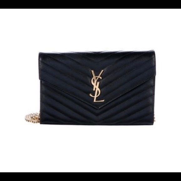 Yves Saint Laurent Handbags - Large monogram wallet on chain